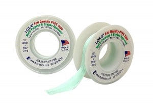 Fluoramics’ Premium Full Density PTFE Tape is approved for oxygen service. Fluoramics has the testing documentation to show it is oxygen approved.