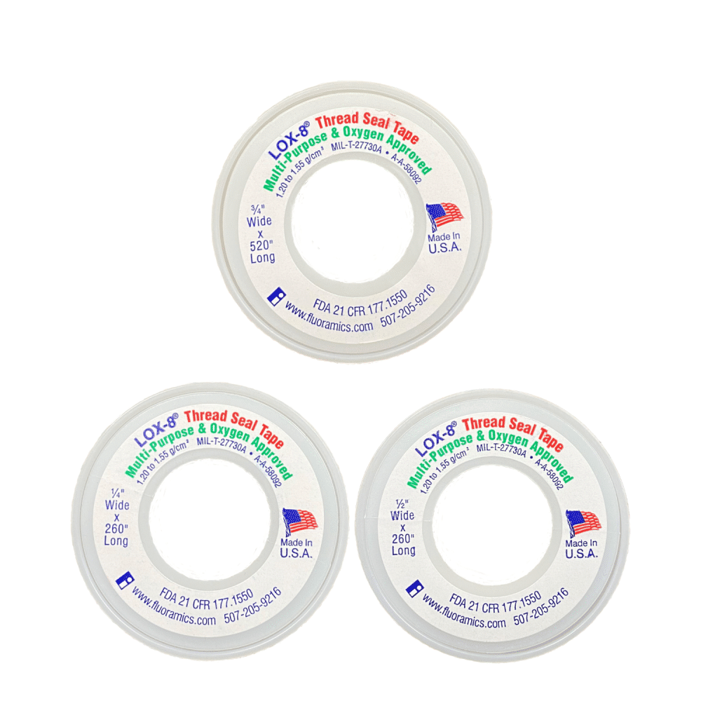 Unpigmented full-density thread seal tape