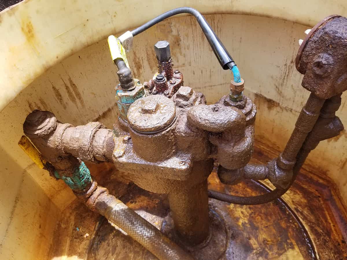 Rusty Ethanol Containment System, Not Treated with HinderRUST. Corrosion