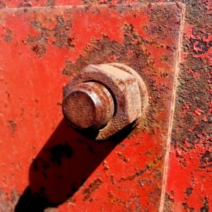 old rusty bolt