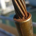 Corrosion can weaken a stainless-steel cable